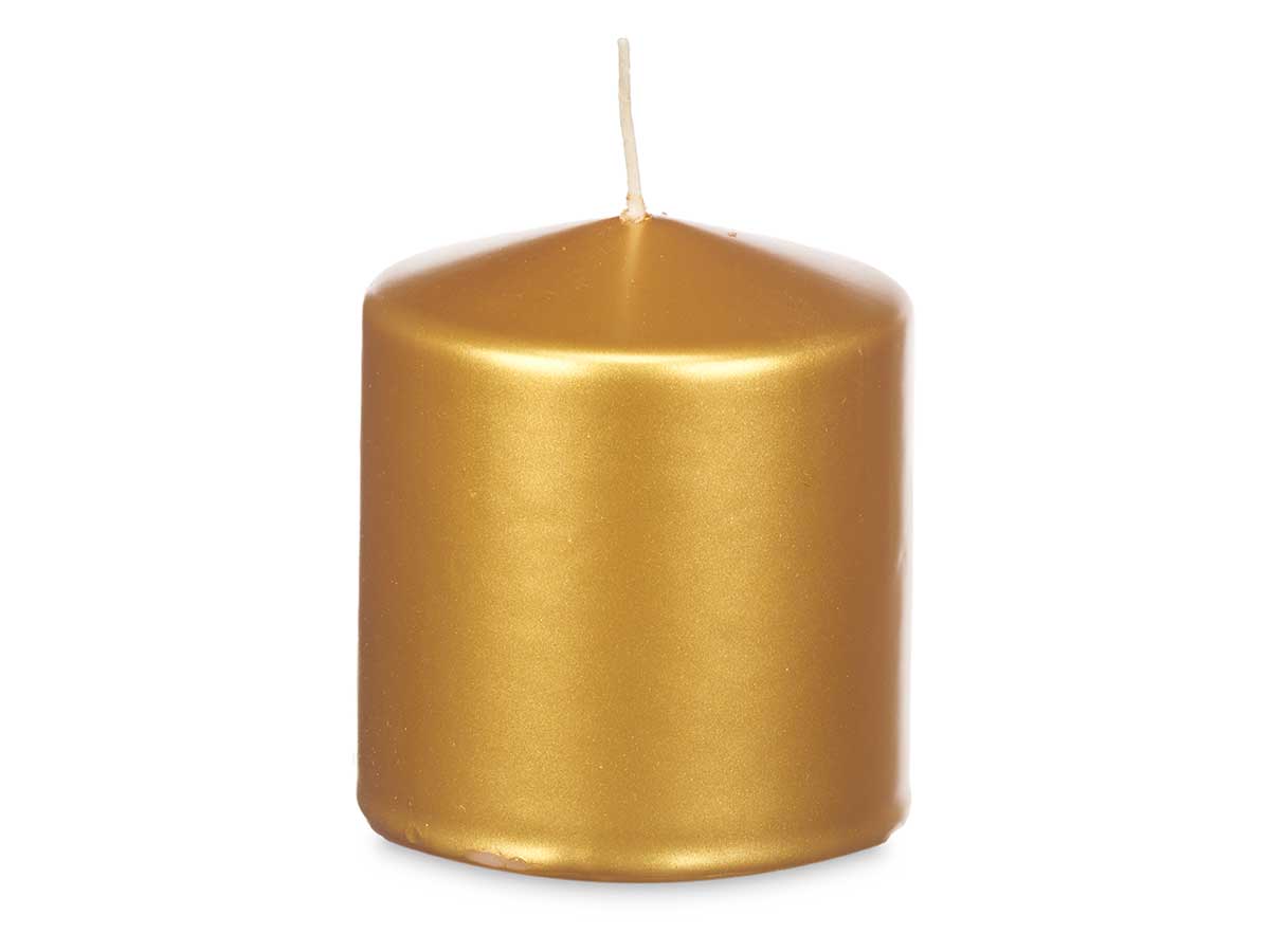 Vela taco oro ancha 10cm - Imagen 2