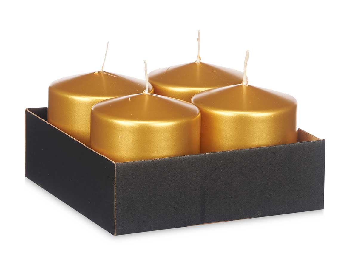 Vela taco oro ancha 10cm - Imagen 3
