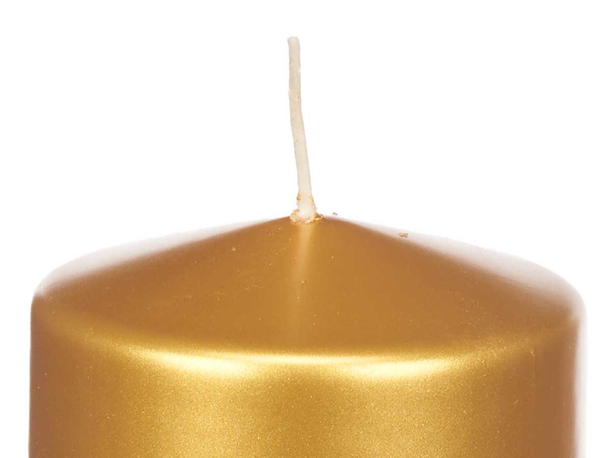 Vela taco oro ancha 10cm - Imagen 4
