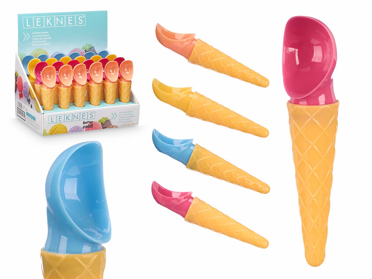 Cuchara cono helado surt 4 colores