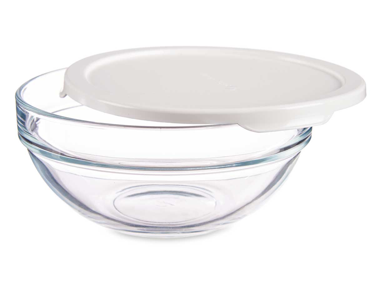 Fiambrera redonda chefs con tapa blanca 595ml - Imagen 3