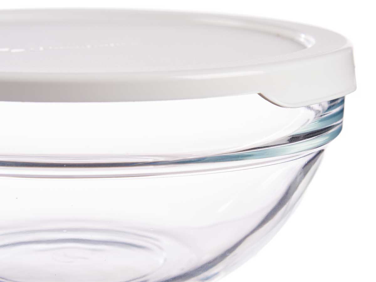 Fiambrera redonda chefs con tapa blanca 595ml - Imagen 4