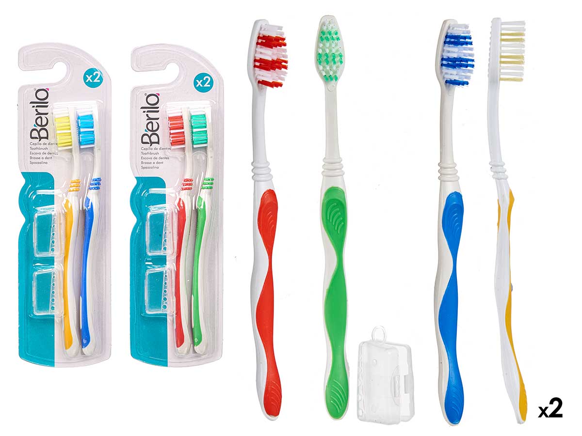 Set 2 cepillos dientes funda