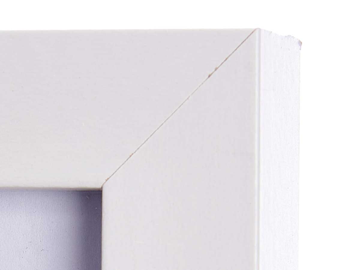 Portafoto pared madera paspartu 21x30cm blanco - Imagen 4