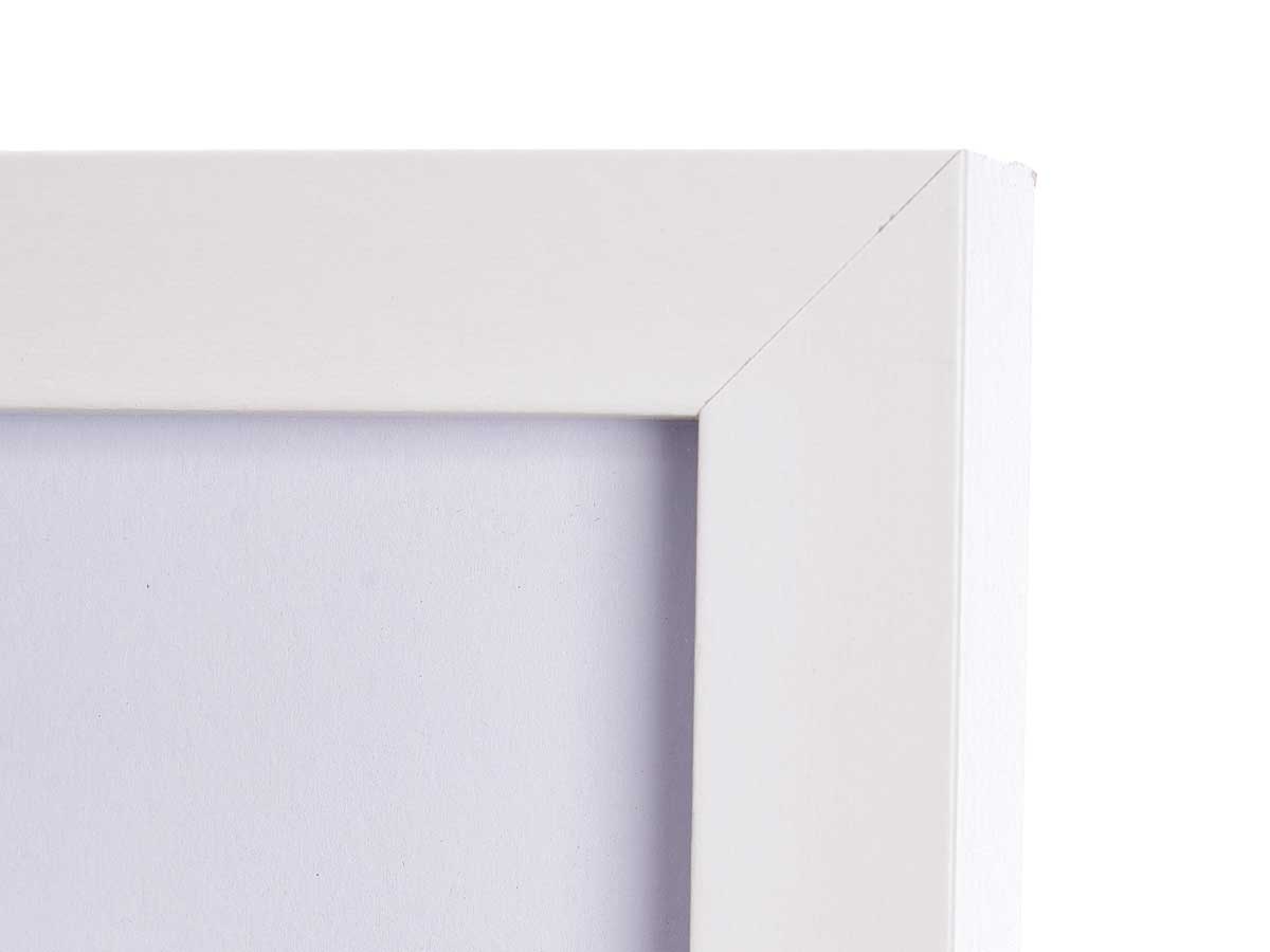 Portafoto pared madera paspartu 30x40cm blanco - Imagen 4