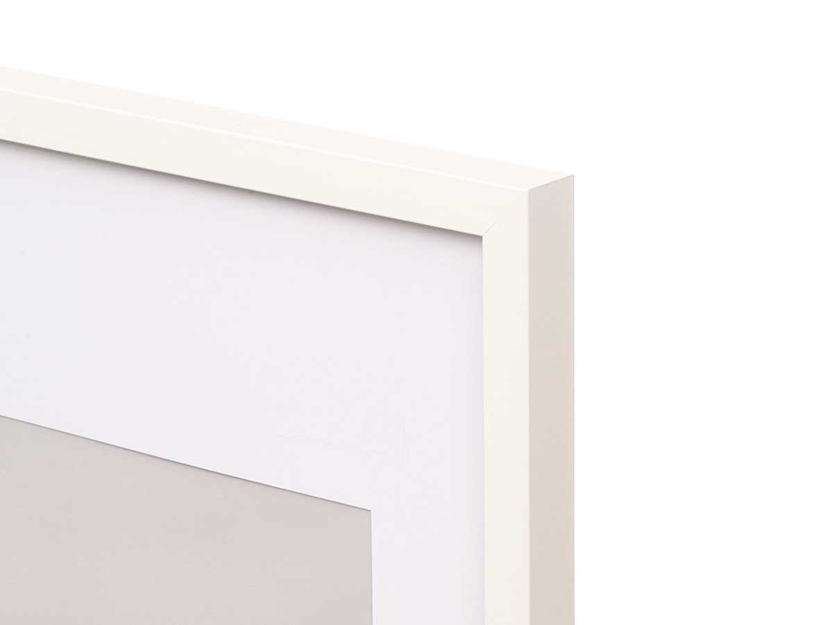 Portafoto pared madera paspartu 40x50cm blanco - Imagen 4