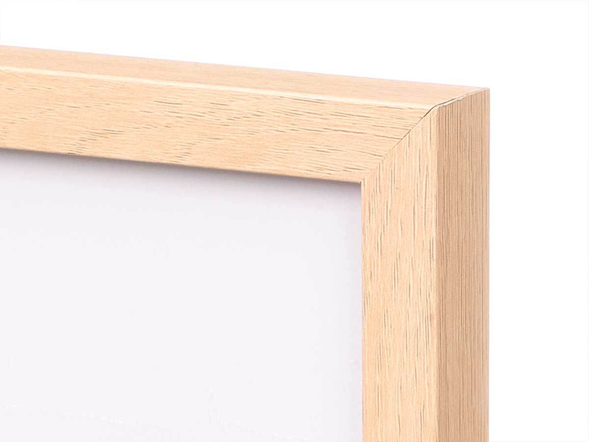 Portafoto pared madera paspartu 50x70cm natural - Imagen 4